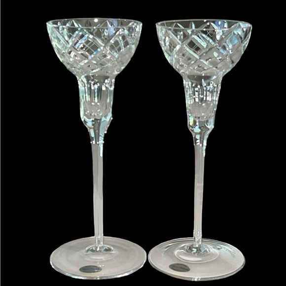 Regent Collection Other - Two Regent Collection Candlestick Holders Full Lead Crystal Vintage Handmade